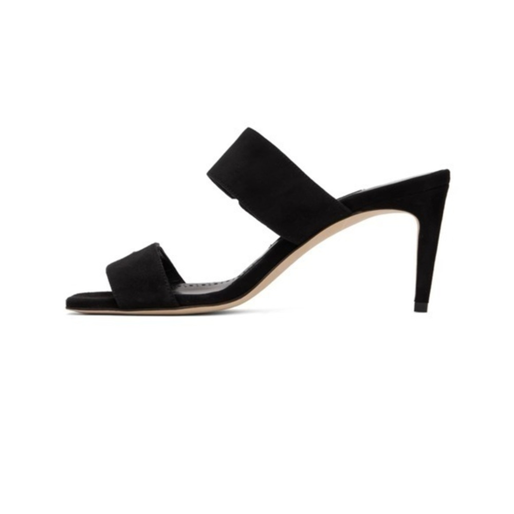Manolo Blahnik Black Suede Heels